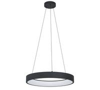 Suspension connectée MARGHERA-Z LED 4X6,5W en acier noir D600mm