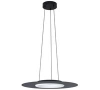 Eglo connect LED suspension Compo Rosso-C, lampe suspendue 1 flamme, luminaire en acier et plastique noir et blanc, température de couleur variable (chaud, neutre, froid), RGB, dimmable, Ø 58 cm