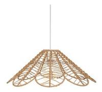 Suspension ""Folk"" beige D58cm - Atmosphera createur d'interieur