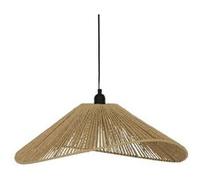 Atmosphera - Suspension Luminaire Myha Scandinave - Beige - 58 cm de Diamètre - Effet Papier Tressé, Hauteur Réglable - Pour Salon, Chambre