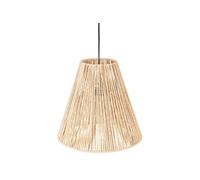 Suspension Luminaire Cône Effet Corde Ethnik - H. 95 Cm - Beige Beige