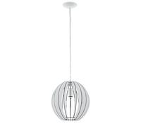 Suspension COSSANO E27 1X60W en acier blanc D300mm
