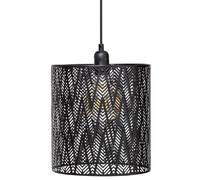 Suspension ""Cota"" métal noir D25cm - Atmosphera createur d'interieur