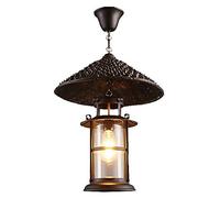 Suspension Créative Style Campagne Américaine Rétro, En Fer Forgé Avec Chapeau de Paillendu En Métal, Plafonnier Pour Chambre, Bar, Café, Restaurant, Pieds de Pieuvre K