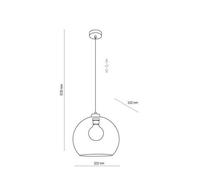 Suspension Cubus, À 1 Lampe, Graphite