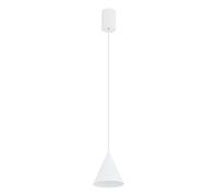 Suspension Cuisine Métal Cône Blanc GU10 Ø11 Cm Lampe À Suspendre Ronde