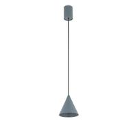 Suspension Cuisine Métal Cône Ombre Bleue GU10 Ø11 Cm Lampe À Suspendre