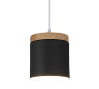 Suspension cylindrique créative en métal, culot E27, Style Industriel Moderne, luminaire décoratif pour Salon, Salle à Manger ou Couloir