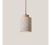Suspension cylindrique en Pierre Naturelle Style Nordique, Petit modèle Moderne du Milieu du siècle, Style Industriel Rustique en Bois, idéal pour Une Salle à Manger, Une Cuisine, Une Ferme, Une cha