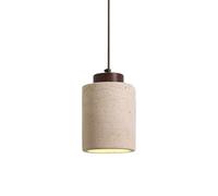 Suspension cylindrique en Pierre Naturelle Style Nordique, Petit modèle Moderne du Milieu du siècle, Style Rustique et Industriel, idéal pour Une Salle à Manger, Une Cuisine, Une Chambre ou Une sall