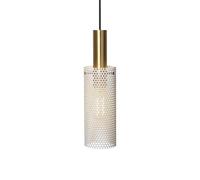 Suspension Cylindrique Européenne Lampe Suspendue Minimaliste À Tête Unique E27 Suspension Bohème pour Salle À Manger Plafonnier Cage en Métal pour Chevet, Couloir, Maison, Îlot