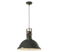 Suspension D.40 C1690 Industrial 1 Lumière Finition Vintage Noir Ferroluce