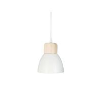 Lampe Suspension Métal "Cloche" 19cm Blanc