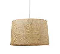Ostaria Suspension plafonnier cylindrique 37611 – Tissage rotin naturel D35cm Marron