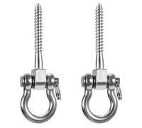 Suspension de Balançoire, Paquet de 2 Crochets de Balançoire, Crochets de Balançoire Robustes, vis de Suspension de Chaise Suspendue, pour Aire de Jeux, Hamac de Yoga, Pneus de Corde, Métier à Tisser