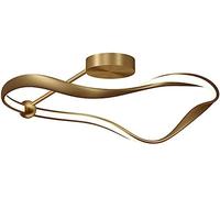 Suspension de cuisine, lustre moderne, anneaux simples en finition dorée à proximité du plafonnier, plafonnier encastré à LED moderne, luminaire en cuivre minimaliste, compatible avec la cuisine, le