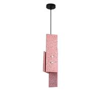 Suspension de Cuisine Style terrazzo, Abat-Jour en Ciment, culot E26-4 Couleurs au Choix. Idéale pour Une Table à Manger ou Un Bar.