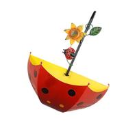 Suspension De Fleurs en Fer pour Jardin Porche Balcon avec Ornement Animal Parapluie Conception Murale Jardinière Murs avec Ornements d'animaux