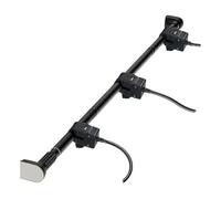 Suspension de guirlande - Support de couronne réglable en métal - Crochet de porte solide - Design durable, créatif et moderne - Accessoire de fête réutilisable - Sans perçage - Barre de serrage pour