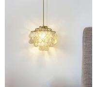 Suspension de Luxe à LED, Lustre en Coquillage, éclairage Mural, café, Longue Ligne, carillons éoliens Suspendus, plafonnier américain
