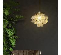 Suspension de Luxe à LED, Lustre en Coquillage, éclairage Mural, café, Longue Ligne, carillons éoliens Suspendus, plafonnier américain