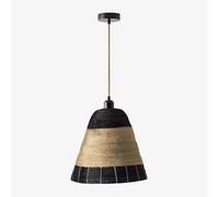 Suspension de plafond Carterio Naturel- Noir