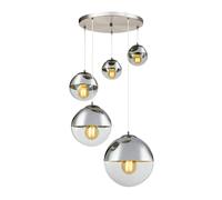 Suspension de plafond design avec ampoules LED incluses.