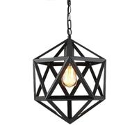 Suspension de Style Industriel, Lampe Suspendue en Fer améin à personnalité créative, Lustre à Une tête avec Source Lumineuse E27, luminaires décoratifs pour Bureau, Cuisine, Balcon