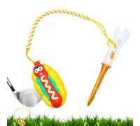 Suspension de thé de golf anti-perte - Anneau élastique durable, design léger, accessoire à thème alimentaire amusant | Aide à l'entraînement au golf, compagnon de pratique de swing d'équitation