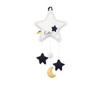 Suspension deco murale en polyester - hello blanc TU