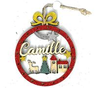 Suspension Décorative de Noël en Bois Ajouré - Camille