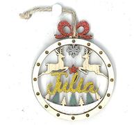 Suspension Décorative de Noël en Bois Ajouré - Julia