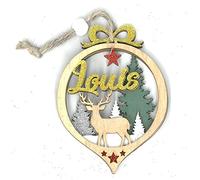 Suspension Décorative de Noël en Bois Ajouré - Louis