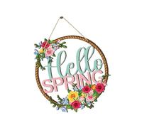 Suspension Décorative Décorations de Pâques: Une Ambiance chaleureuse pour Une fête de Pâques Plus excitante et des Moments Bonheur et convivialité (Green, 28x26cm)