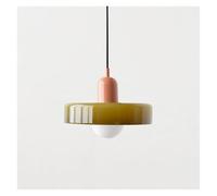 Suspension Design colorée pour Salle à Manger, Cuisine, îlot, Restaurant, Boutique, luminaire LED Makaron (C-25 cm)