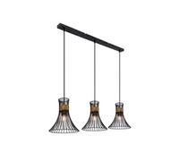 - Suspension design Purra - H. 120 cm - Noir et doré - Purra