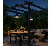 Suspension d'extérieur nomade solaire noir waren