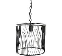 Suspension DKD Home Decor 220 V 50 W 30 30 28 cm Noir Noir G
