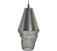 Suspension DKD Home Decor Métal 15 15 30 cm Noir
