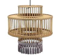 Suspension - Dkd Home Decor - Marron - Rotin - Frange Urbaine - 45 X 45 X 46 Cm