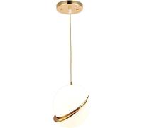 Suspension Dorée De Style Nordique avec Hauteur Réglable pour Salon Chambre Café Salon De Thé Bar Salle à Manger Hôtel Club, Warm White Light Bulb, 20cm/7.87"