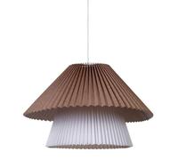 Suspension double tissu Aurélia beige blanc D52