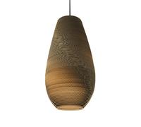 Suspension Drop 26 H 65cm/Ø 36cm/black fabric cord 200cm/CE