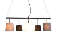 Suspension E14 Longue Design Moderne Élégante Noire Grise Blanche Table À Manger