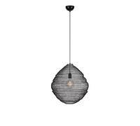 Suspension E27 40W max métal noir effet ruche - Markslöjd - Tazza