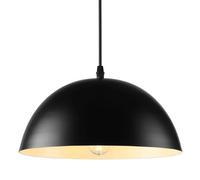 Suspension E27 à Une tête, Style Minimaliste français, Lampe Suspendue Semi-Circulaire créative en Fer coloré, luminaires décoratifs pour Salon de thé, Restaurant, Magasin de vêtements (foncé)