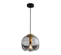 Suspension E27 En Fer Et Verre, Style Scandinave Moderne Et Minimaliste, Idéale Pour Une Chambre, Une Salle À Manger, Un Bar, Une Entrée, Un Couloir Ou Une Allée.