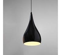 Suspension E27 en Métal Plafonnier Suspensions Lumiere Suspension Luminaire Moderne Plafonnnier Luminaires Metal Noir Plafond Lumière éclairage (Noir)