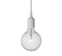 Muuto Lampe à suspension E27 LED 2500K 160 lm dimmable Ø12,5 cm Gris clair