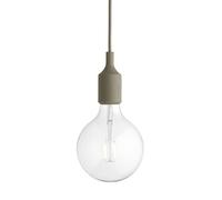Muuto Lampe à suspension E27 vert olive